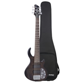 Contrabaixo Strinberg Horizon H6B TBK Transparent Black Ativo/Passivo 6 Cordas