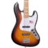 Contrabaixo SX SJB75 ASH Jazz Bass de 4 Cordas 3TS Sunburst c/ Escudo Mint Green