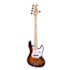 Contrabaixo SX SJB75 Jazz Bass de 5 Cordas Sunburst C/ Escudo Branco