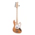 Contrabaixo SX SJB755 ASH NA Jazz Bass de 5 Cordas Natural c/ Escudo Branco