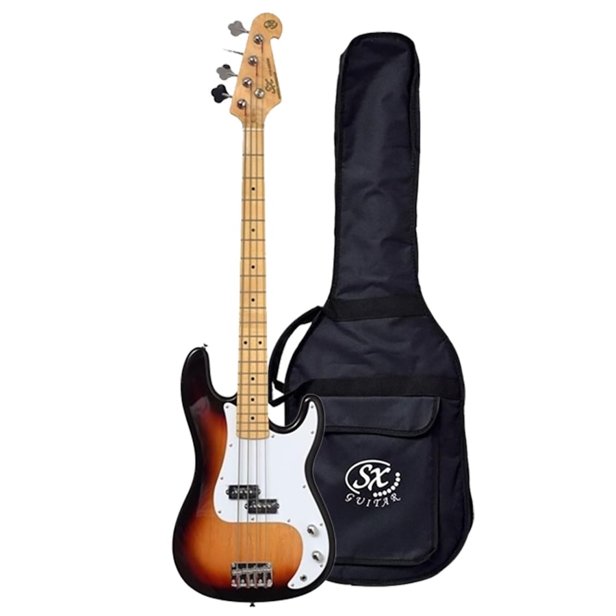 Contrabaixo SX SPB57 Precision Bass 4 Cordas Sunburst 3TS C/ Bag