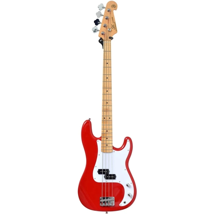 Contrabaixo SX SPB57 Precision Bass Passivo de 4 cordas Vermelho - Acompanha Bag