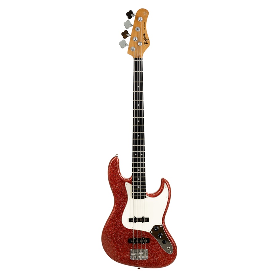 Contrabaixo Tagima TB-73 RDSK Red Sparkle 4 Cordas E/WH TW Series Jazz Bass Passivo
