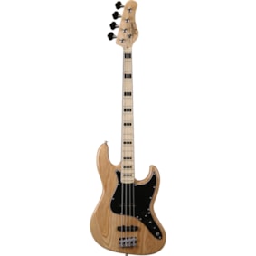 Contrabaixo Tagima TJB 4 NT C/BK 4 Cordas Classic Series Jazz Bass Passivo Natural C/ Escala Clara e Escudo Preto