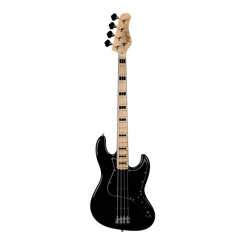 Contrabaixo Tagima TJB4 BK C/BK Classic Series Jazz Bass Passivo Preto Escala Clara e Escudo Preto