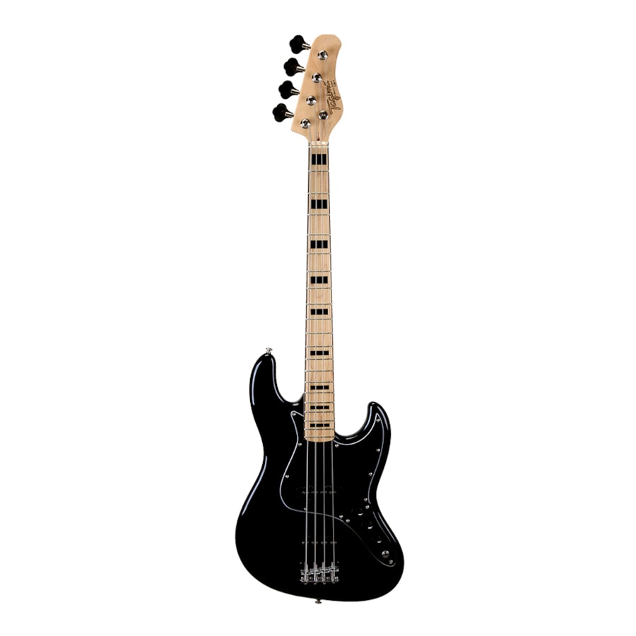 Contrabaixo Tagima TJB4 BK C/BK Classic Series Jazz Bass Passivo Preto Escala Clara e Escudo Preto Contrabaixo Tagima TJB4 BK C/BK Classic Series Jazz Bass Passivo Preto Escala Clara e Escudo Preto