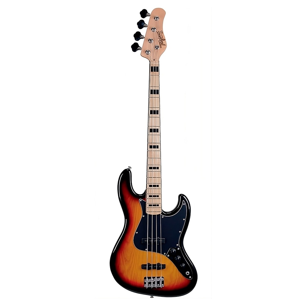 Contrabaixo Tagima TJB4 SB C/BK Classic Series Jazz Bass Passivo Sunburst Escala Clara e Escudo Preto