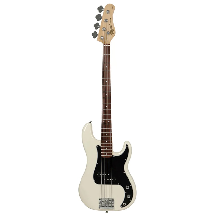 Contrabaixo Tagima TPB-4 Precision Bass Passivo Olympic White Escala Clara e Escudo Preto Linha Brasil