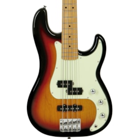 Contrabaixo Tagima TW-65 SB C/MG Precision Jazz Passivo Sunburst C/ Escala Clara e Escudo Mint Green