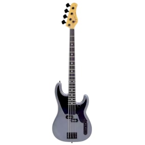 Contrabaixo Tagima TW-66 MDSV E/BK Metallic Deep Silver Precision Bass Passivo 4 Cordas