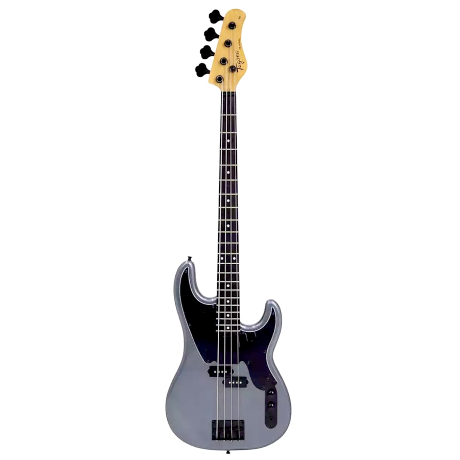 Contrabaixo Tagima TW-66 MDSV E/BK Metallic Deep Silver Precision Bass Passivo 4 Cordas