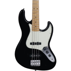 Contrabaixo Tagima TW-73 BK C/MG 4 Cordas TW Series Jazz Bass Passivo Preto C/ Escala Clara e Escudo Mint Green