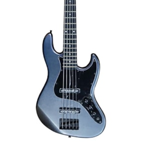 Contrabaixo Tagima TW-73 E/BK 5 Cordas Metallic Deep Silver Jazz Bass Passivo - Woodstock Series