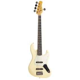Contrabaixo Tagima TW-73 OWH Olimpic White C/WH 5 Cordas Jazz Bass Passivo