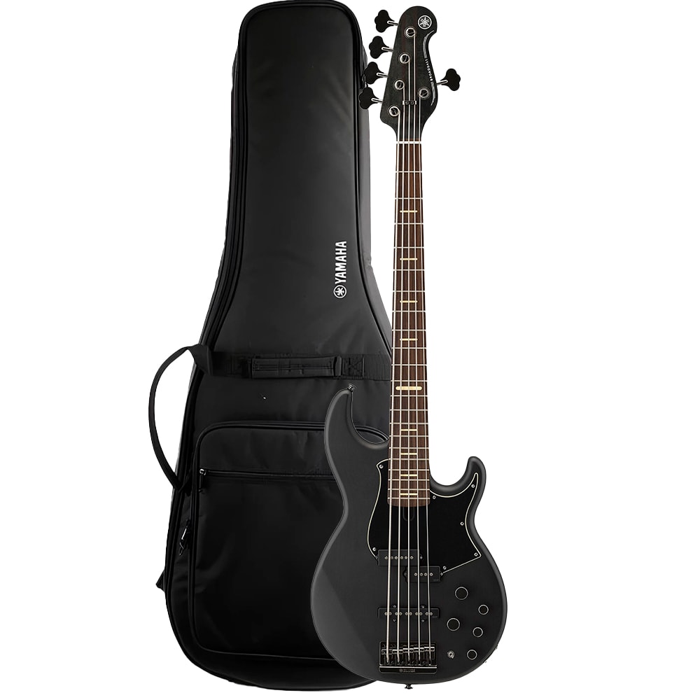 Contrabaixo Yamaha BB735A BL Translucent Black Ativo/Passivo 5C C/ Bag