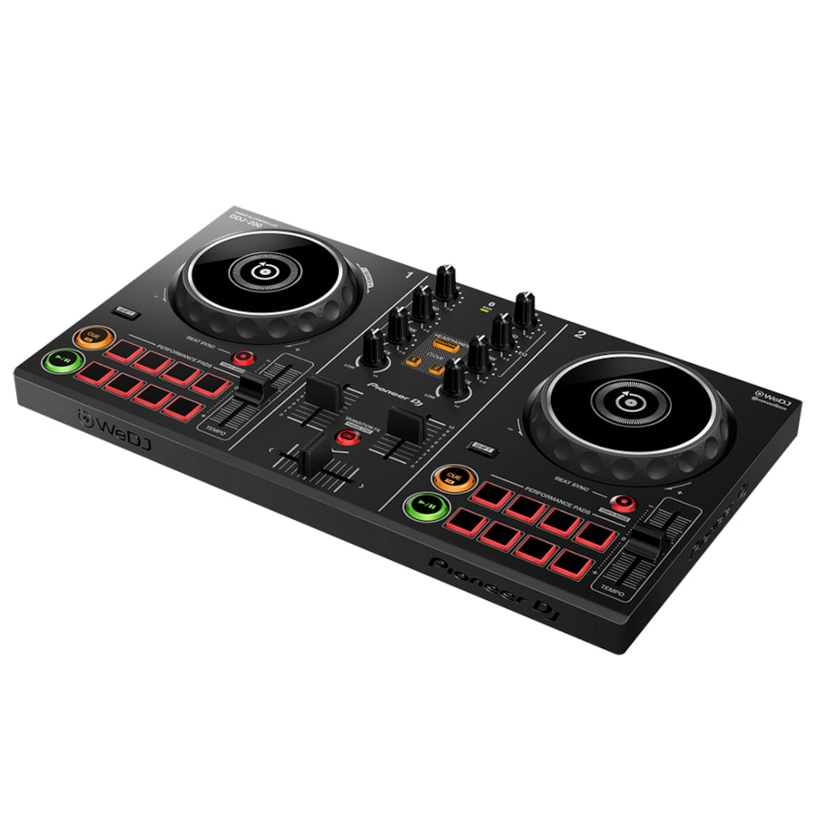 Controladora DJ Smart de 2 canais Pioneer DJ DDJ-200 Com Nota Fiscal + Garantia