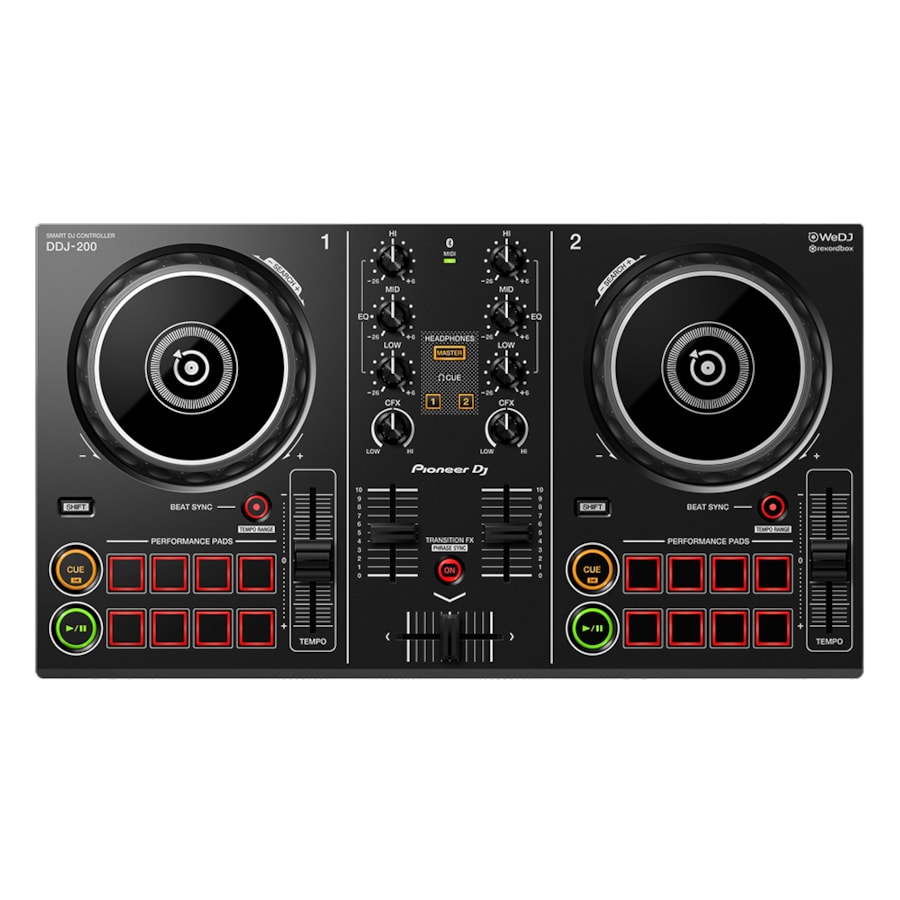 Controladora DJ Smart de 2 canais Pioneer DJ DDJ-200 Com Nota Fiscal + Garantia Controladora DJ Smart de 2 canais Pioneer DJ DDJ-200 Com Nota Fiscal + Garantia