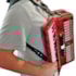 Correia Basso ACO 01 BK P/ Acordeon Em Couro Sintético Preto