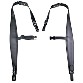 Correia Basso ACO 01 BK P/ Acordeon Em Couro Sintético Preto
