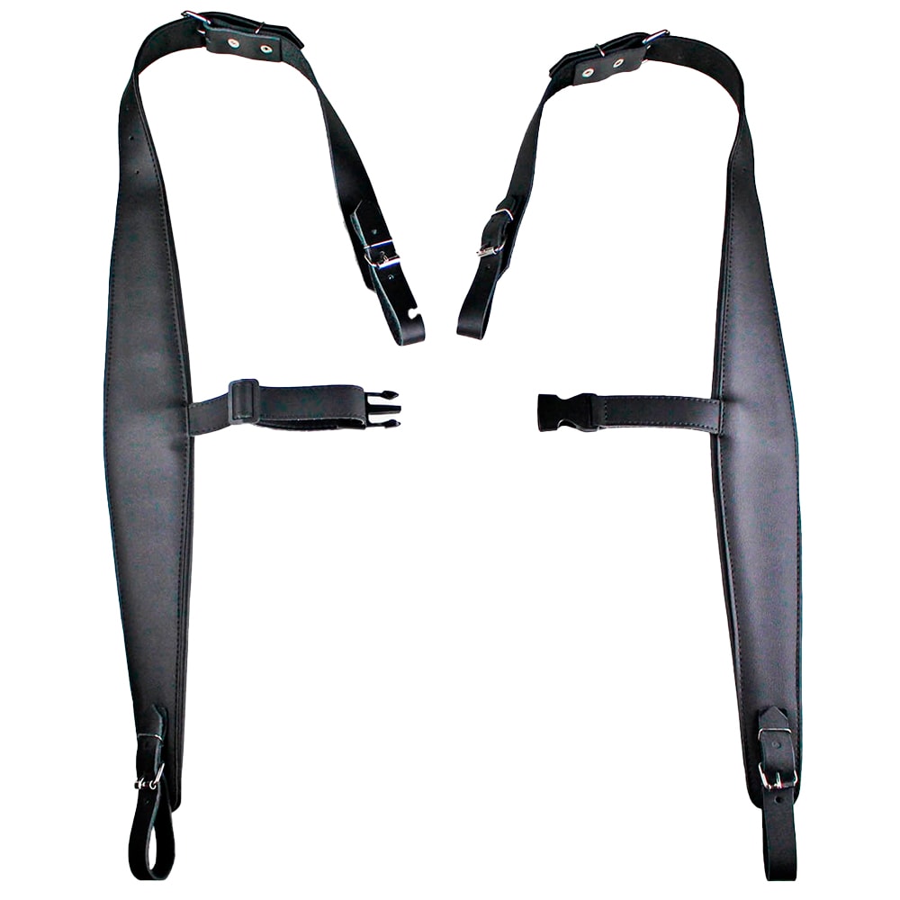 Correia Basso ACO 01 BK P/ Acordeon Em Couro Sintético Preto