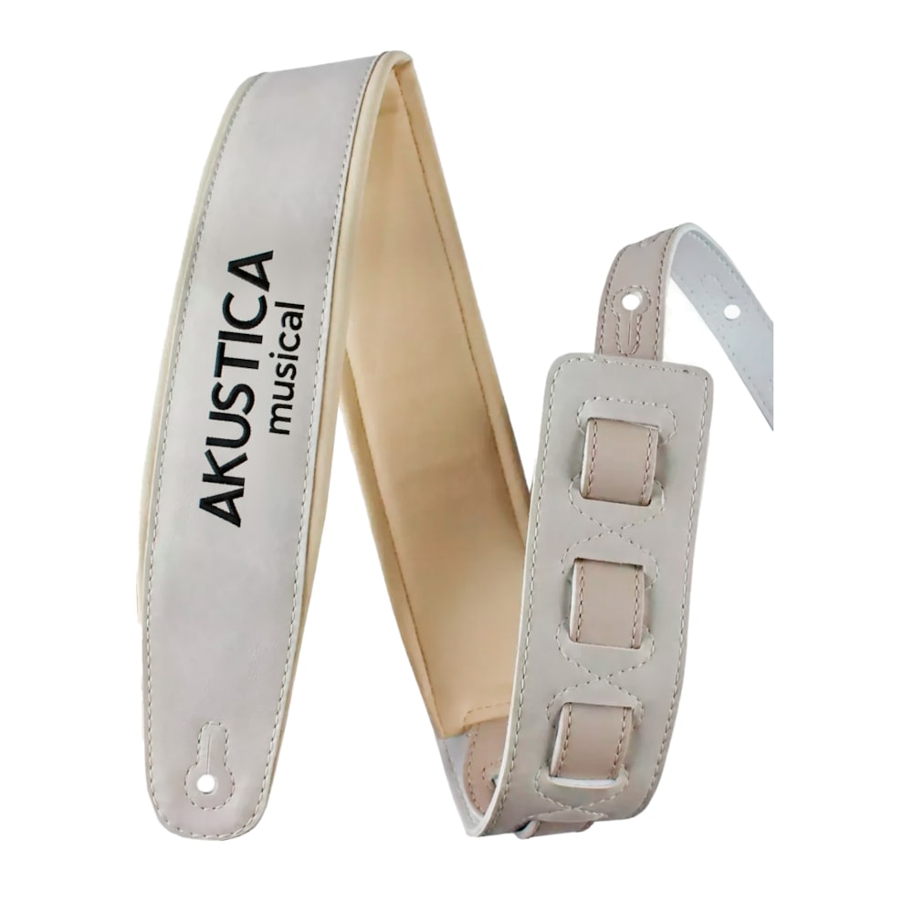Correia Basso CLA PER 13 P/ Instrumentos de Corda Em Couro Sintético Bege