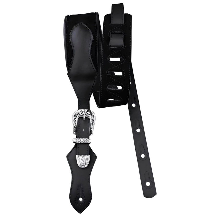 Correia Basso DA253 Fivela Em Suede Sintético Preta