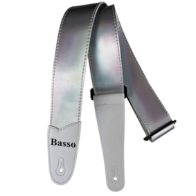 Correia Basso PL03 P/ Instrumentos de Corda Em Sintético Reciclável Silver