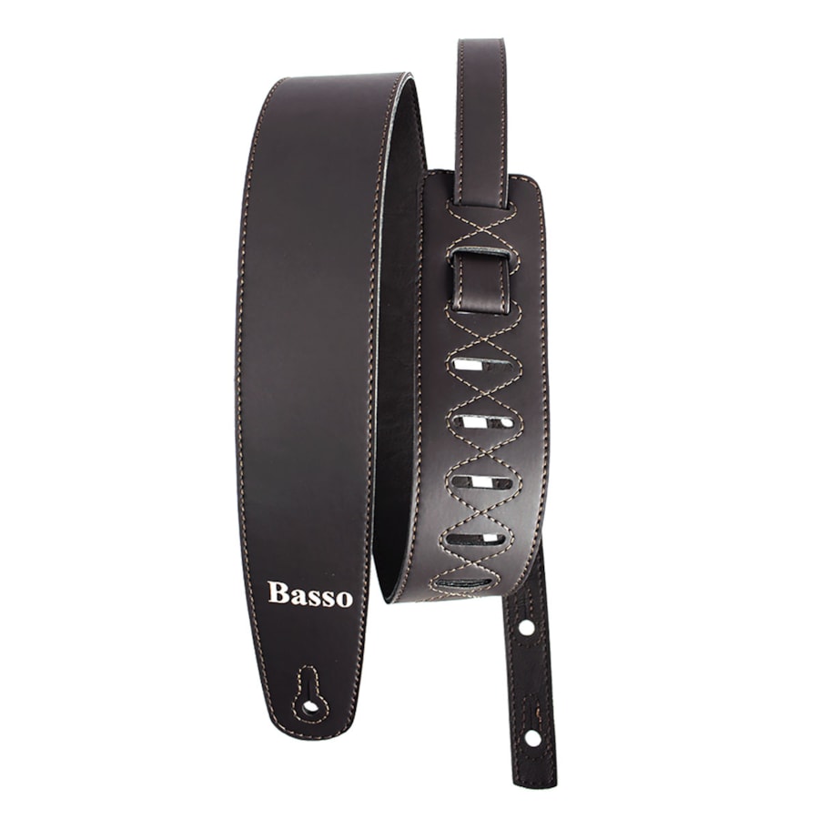 Correia Basso VT L 02 Vintage Marrom Liso Correia Basso VT L 02 Vintage Marrom Liso