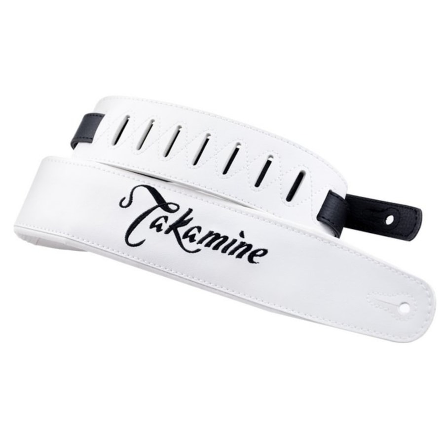 Correia Takamine Luxo de Couro Branca Correia Takamine Luxo de Couro Branca
