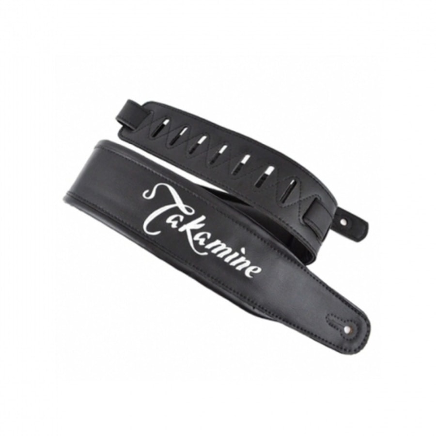 Correia Takamine Luxo de Couro Preto Correia Takamine Luxo de Couro Preto