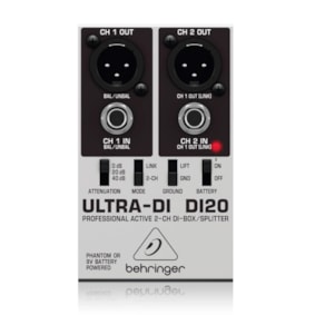 Direct Box Behringer Ultra-DI DI20 Ativo Direct Box Behringer Ultra-DI DI20 Ativo