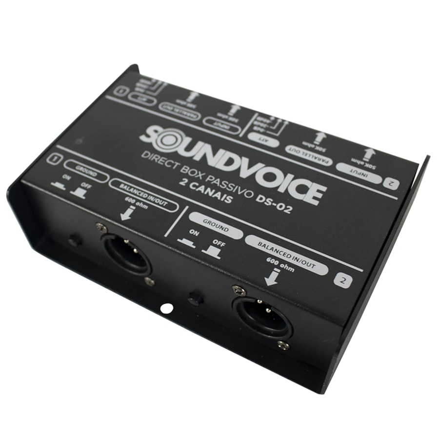 Direct Box Soundvoice DS-02 Duplo Passivo Direct Box Soundvoice DS-02 Duplo Passivo