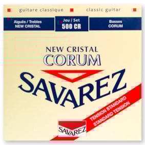Encordoamento P/ Violão Avarez 500CR T Média Cristal Corum  0.029 - 0.043