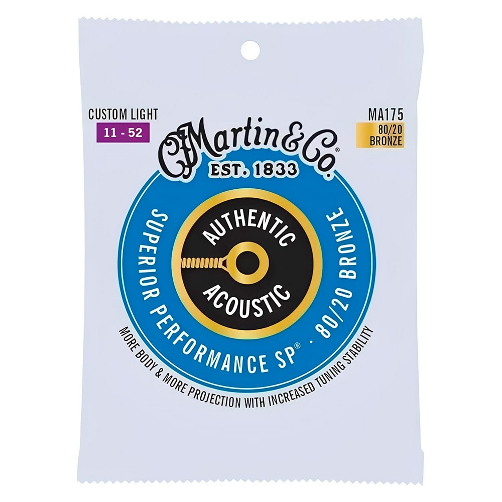 Encordoamento P/ Violão Martin MA175 Authentic Series Aço 011