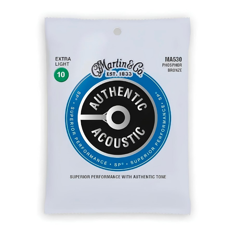 Encordoamento P/ Violão Martin MA530 Authentic Series Phosphor Bronze Aço 012, 016, 025, 032, 042, 054