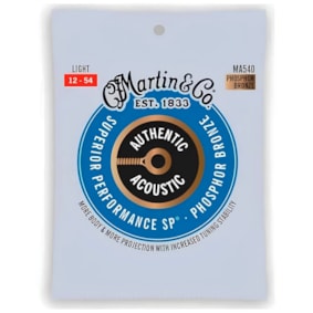 Encordoamento P/ Violão Martin MA540 Authentic Series Phosphor Bronze Aço 012, 016, 025, 032, 042, 054
