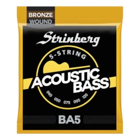 Encordoamento para Contrabaixo Acústico de 5 Cordas Strinberg BA-5 0.45 - 0.100