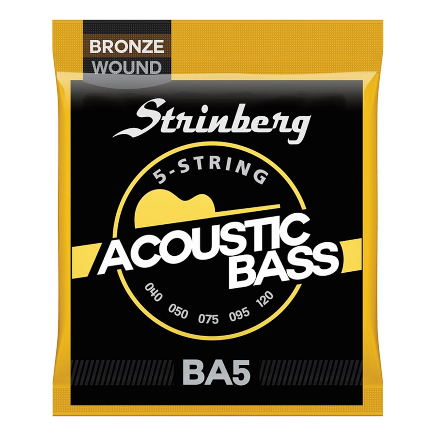 Encordoamento para Contrabaixo Acústico de 5 Cordas Strinberg BA-5 0.45 - 0.100