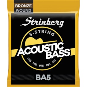 Encordoamento para Contrabaixo Acústico de 5 Cordas Strinberg BA-5 0.45 - 0.100