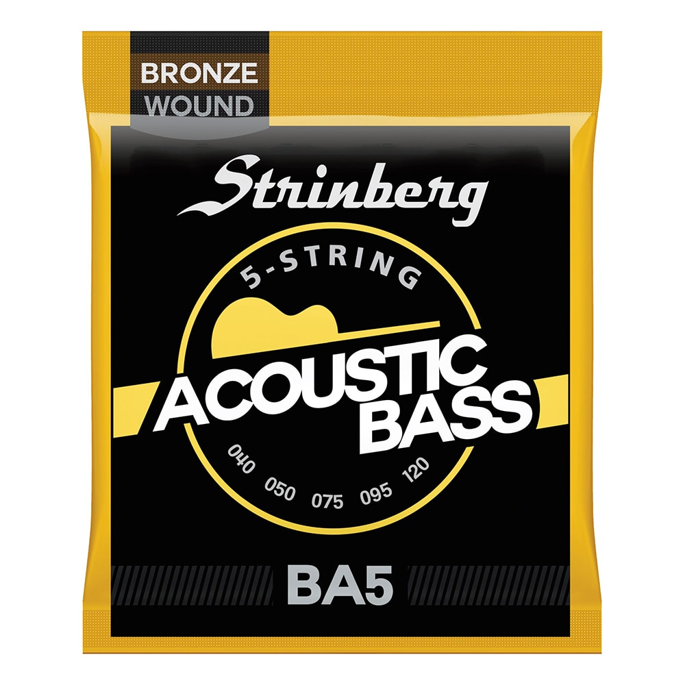 Encordoamento para Contrabaixo Acústico de 5 Cordas Strinberg BA-5 0.45 - 0.100