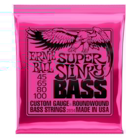 Encordoamento para Contrabaixo Ernie Ball 2834 de 4 Cordas 0.045 Super Slinky Encordoamento para Contrabaixo Ernie Ball 2834 de 4 Cordas 0.045 Super Slinky