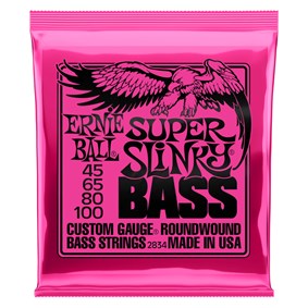 Encordoamento para Contrabaixo Ernie Ball 2834 de 4 Cordas 0.045 Super Slinky