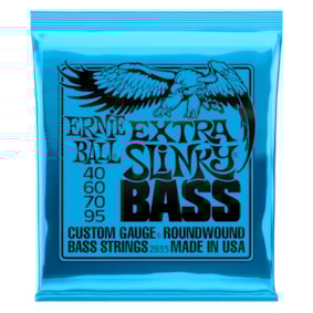 Encordoamento para Contrabaixo Ernie Ball 2835 de 4 Cordas 0.040 Extra Slinky Encordoamento para Contrabaixo Ernie Ball 2835 de 4 Cordas 0.040 Extra Slinky