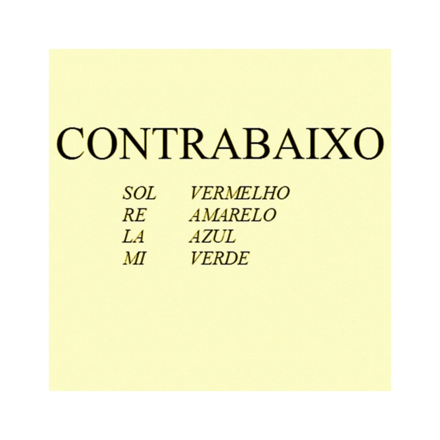 Encordoamento para Contrabaixo Orquestral Mauro Calixto  Encordoamento para Contrabaixo Orquestral Mauro Calixto