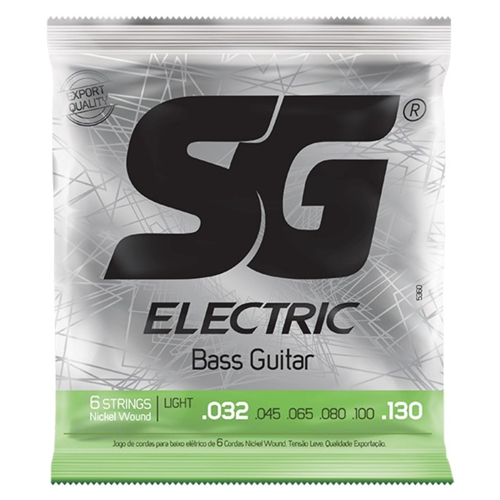 Encordoamento para Contrabaixo SG de 6 Cordas 0.32