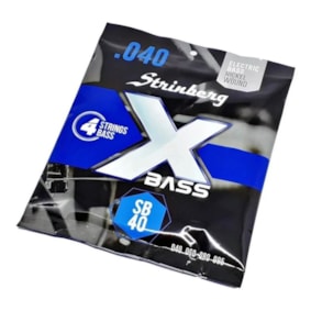 Encordoamento para Contrabaixo Strinberg SB-40 de 4 Cordas 0.040 - 0.95 Encordoamento para Contrabaixo Strinberg SB-40 de 4 Cordas 0.040 - 0.95
