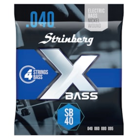 Encordoamento para Contrabaixo Strinberg SB-40 de 4 Cordas 0.040 - 0.95 Encordoamento para Contrabaixo Strinberg SB-40 de 4 Cordas 0.040 - 0.95