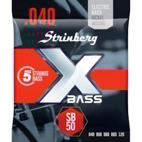 Encordoamento para Contrabaixo Strinberg SB-50 de 5 Cordas 0.040 - 0.120 Encordoamento para Contrabaixo Strinberg SB-50 de 5 Cordas 0.040 - 0.120
