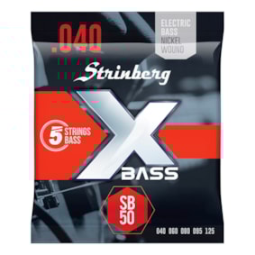 Encordoamento para Contrabaixo Strinberg SB-50 de 5 Cordas 0.040 - 0.120 Encordoamento para Contrabaixo Strinberg SB-50 de 5 Cordas 0.040 - 0.120