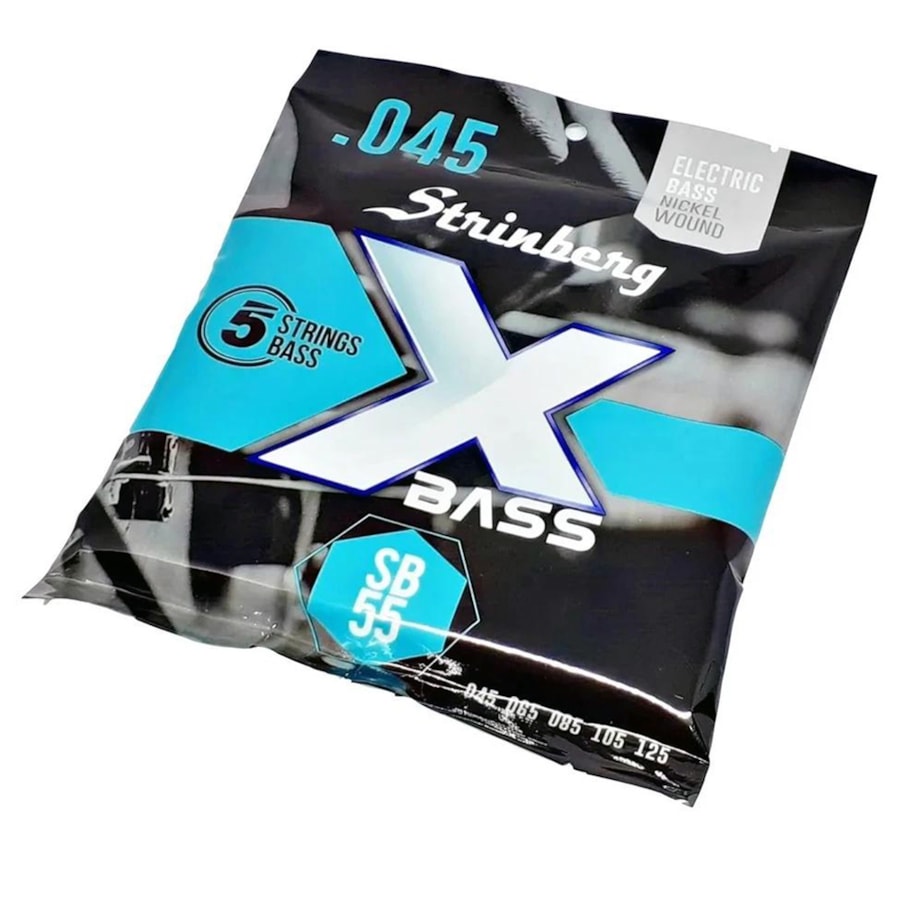 Encordoamento para Contrabaixo Strinberg SB-55 de 5 Cordas 0.045 - 0.125